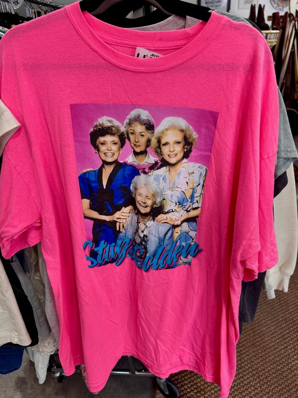 Golden Girls Graphic T-Shirt - Hot Pink